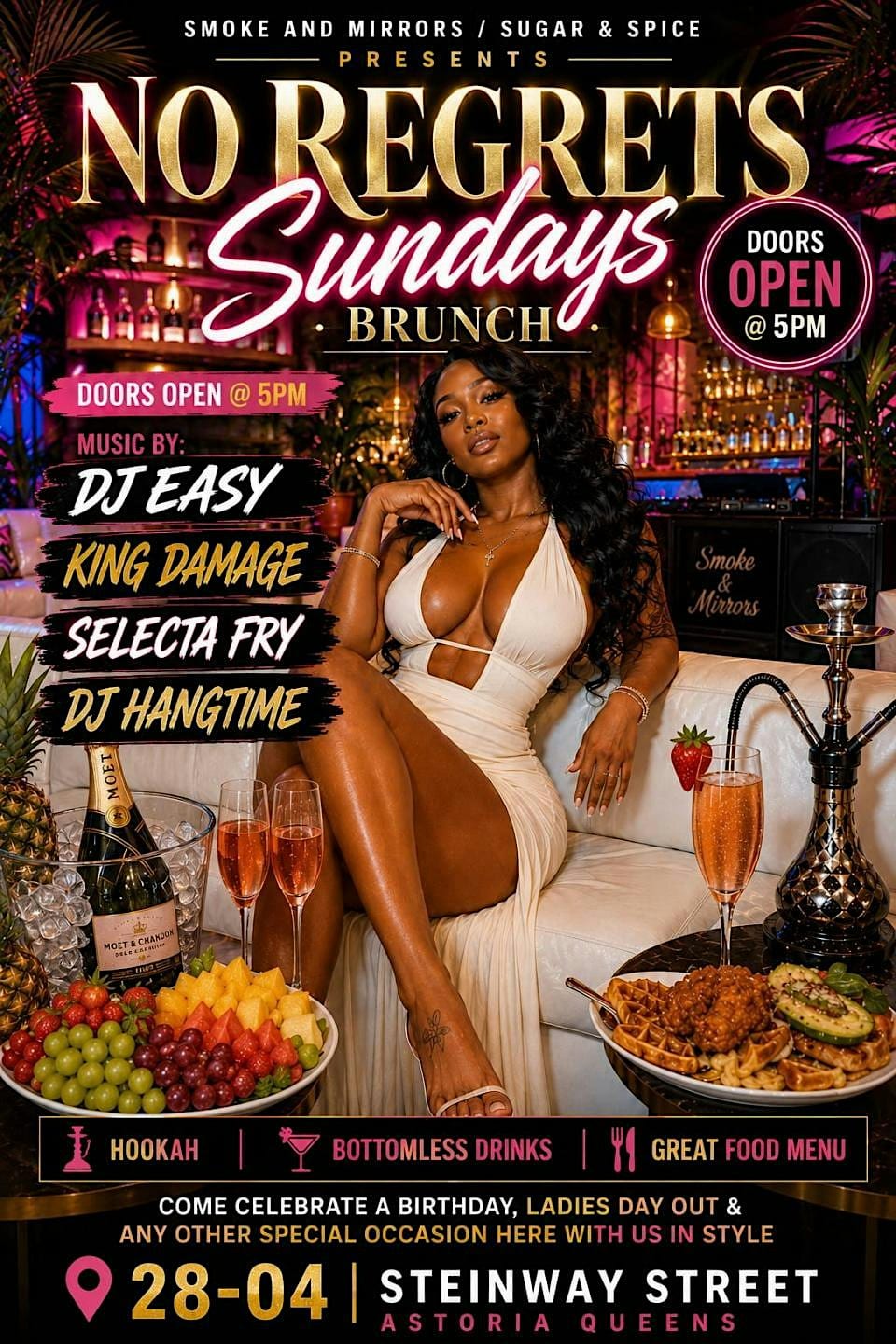 No Regrets Soca Sundays Brunch flyer