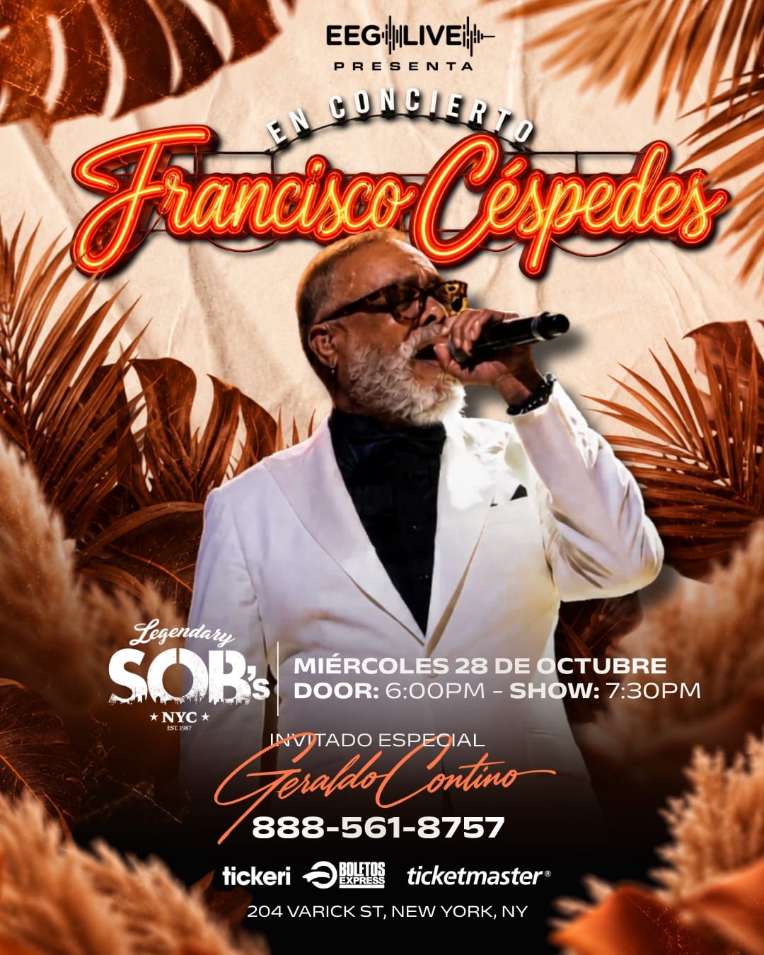 Francisco Céspedes with Special Guest Gerardo Contino flyer