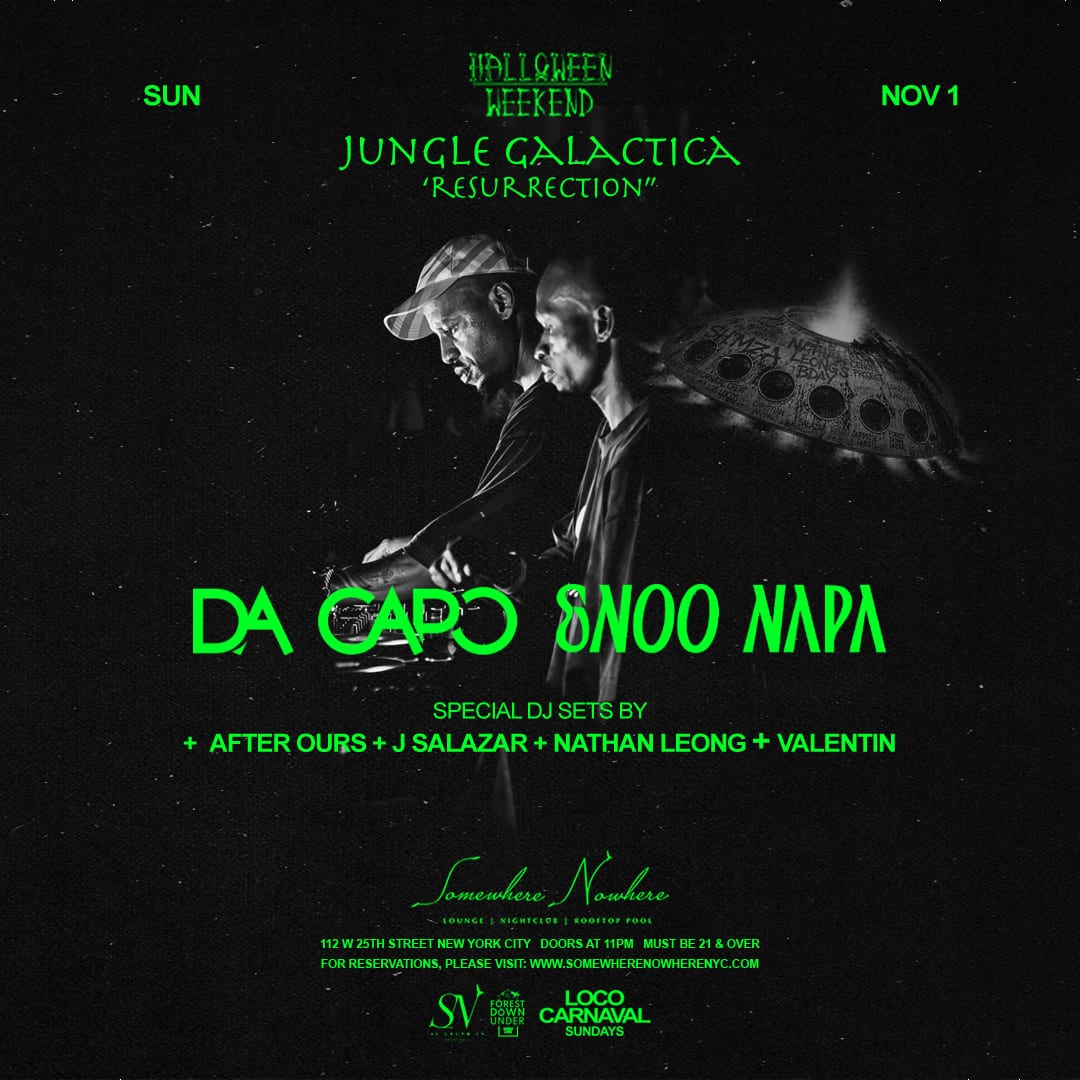 Da Capo b2b Enoo Napa: Jungle Galactica Resurrection flyer
