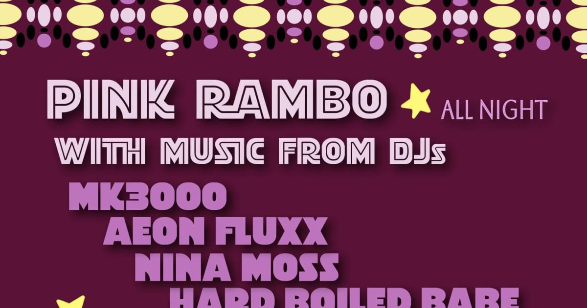 The Pink Rambo flyer