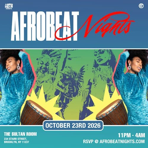 Afrobeat Nights NYC flyer