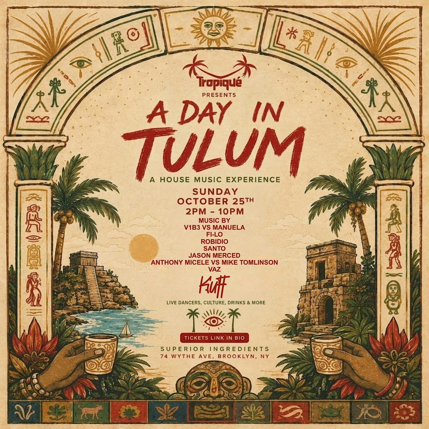 A Day In Tulum Music and Arts Festival flyer