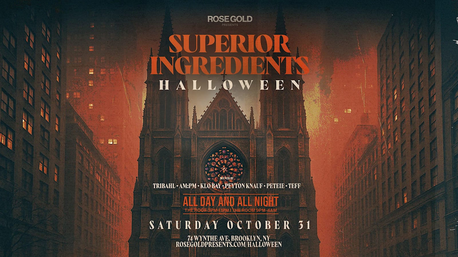 Superior Ingredients Halloween: The Roof & The Room flyer