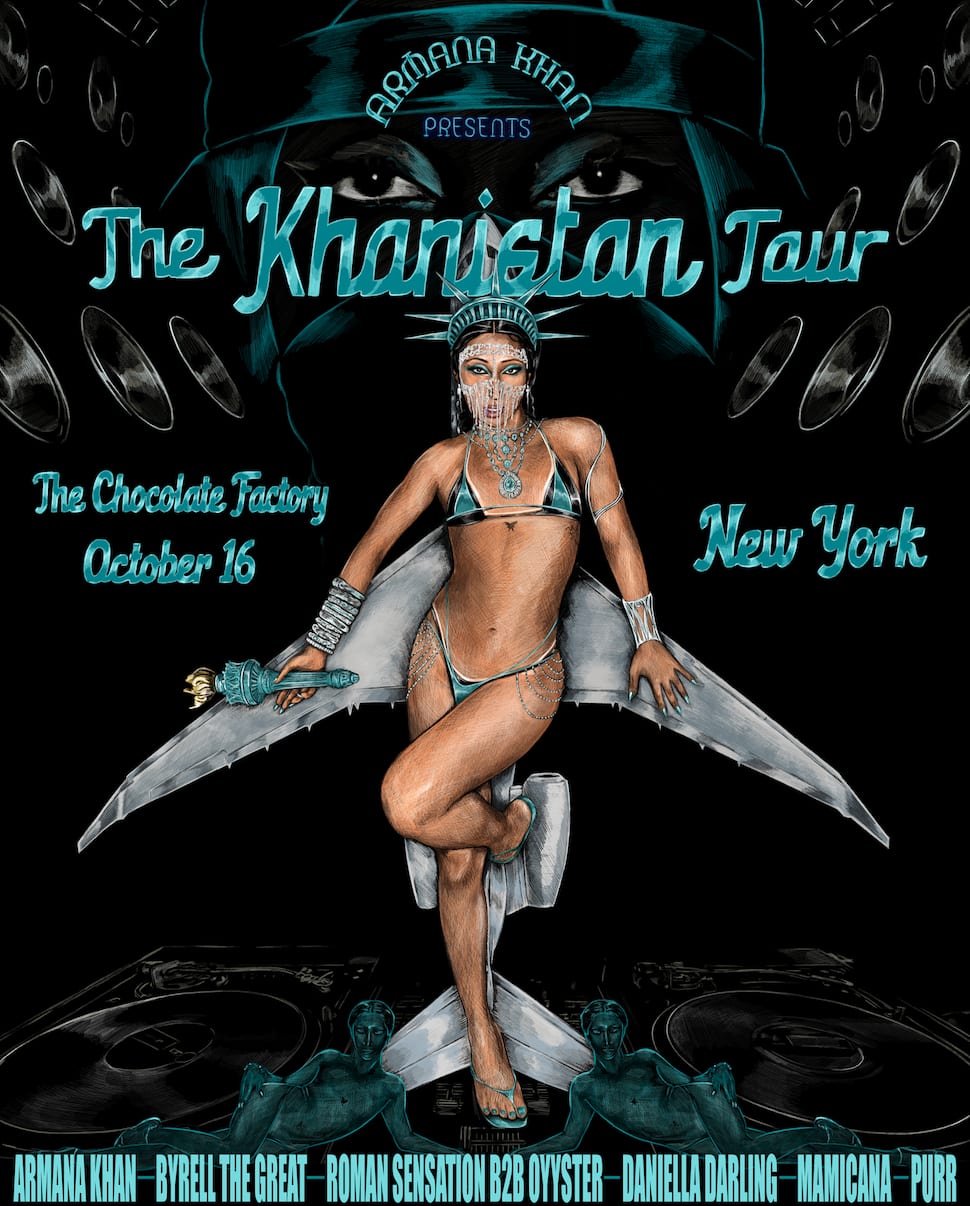 ARMANA KHAN presents: The Khanistan Tour NYC flyer
