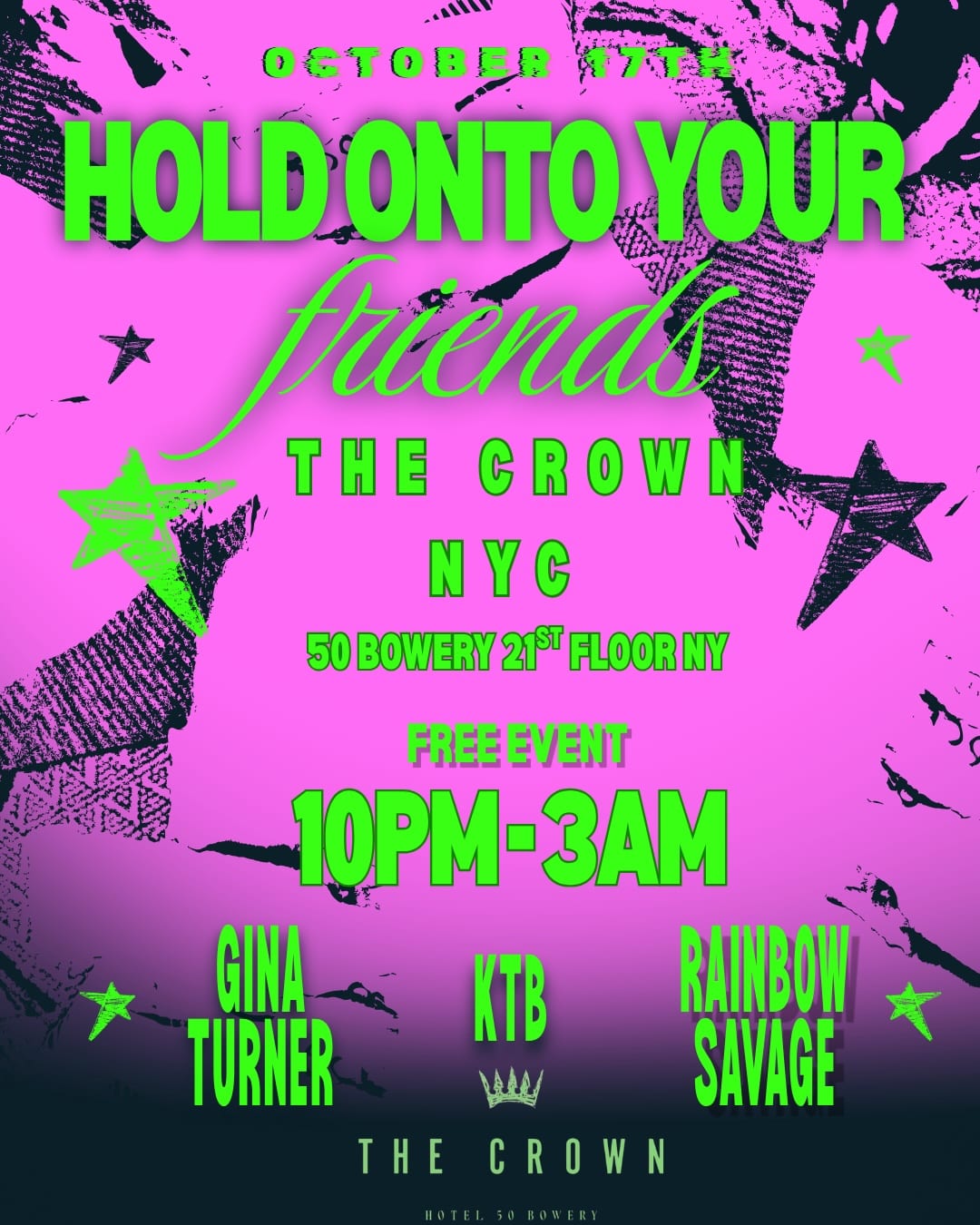 HOLD ON TO YOUR FRIENDS NYC 001 flyer