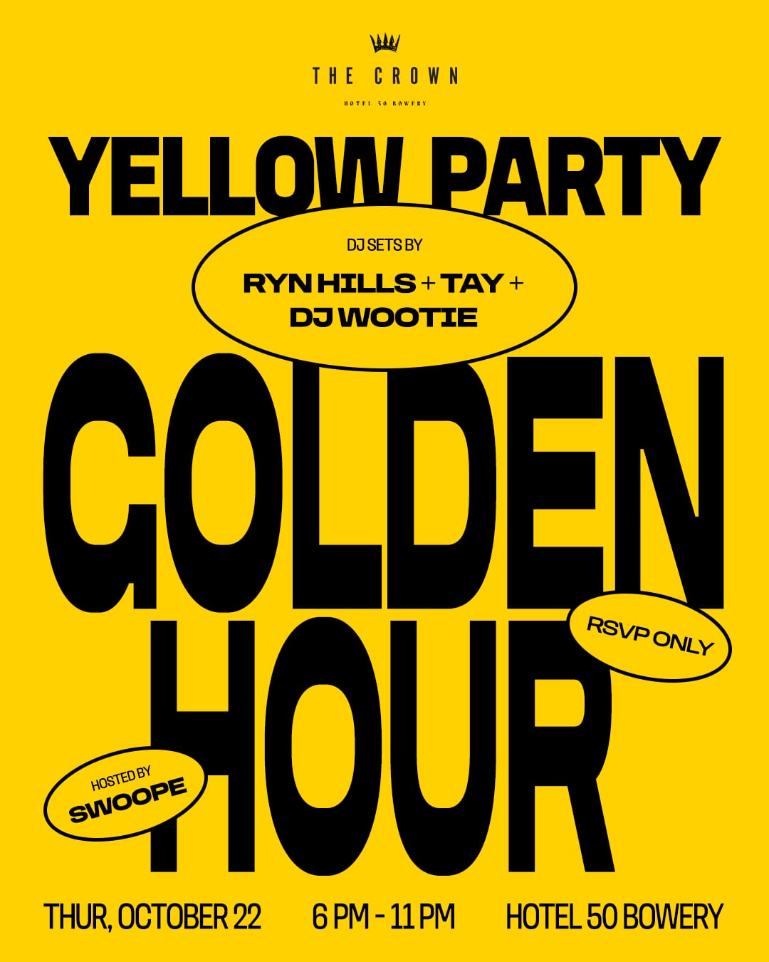 Yellow Party: Golden Hour flyer