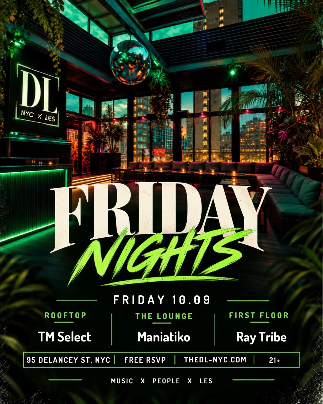 Friday Nights at The DL flyer