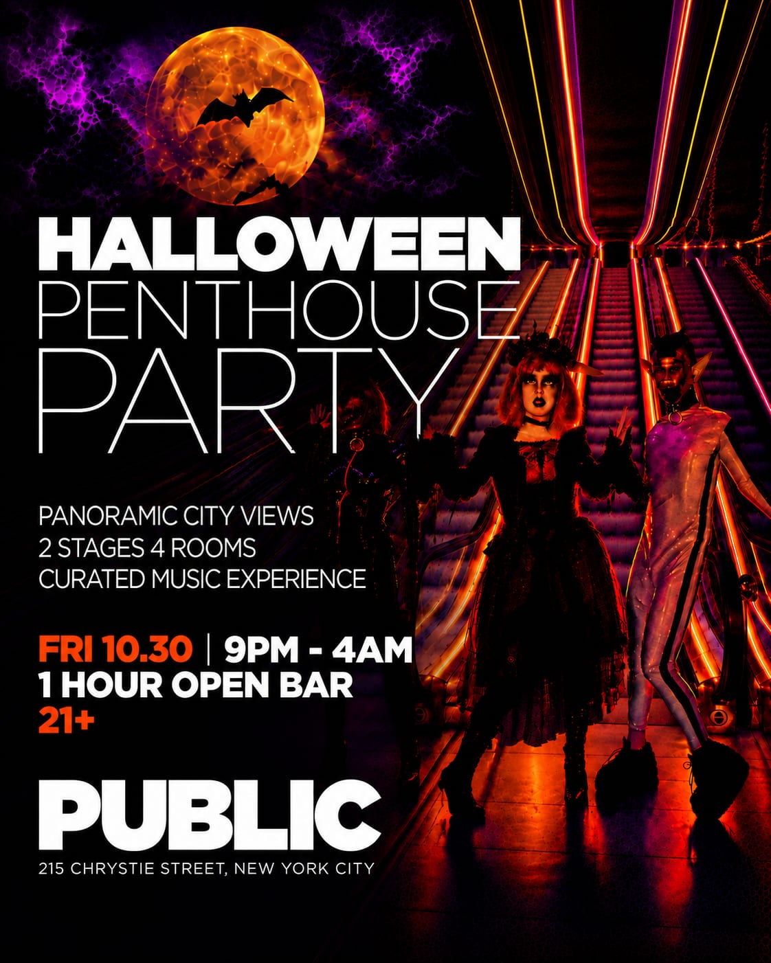 Penthouse Halloween at PUBLIC flyer