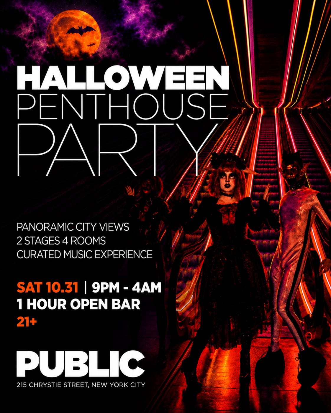 Penthouse Halloween at PUBLIC flyer