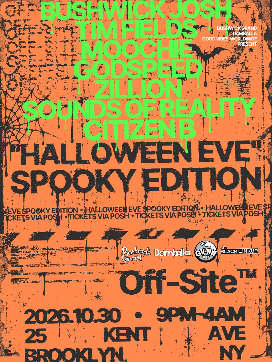 The Off-Site: Halloween Eve Costume Party flyer