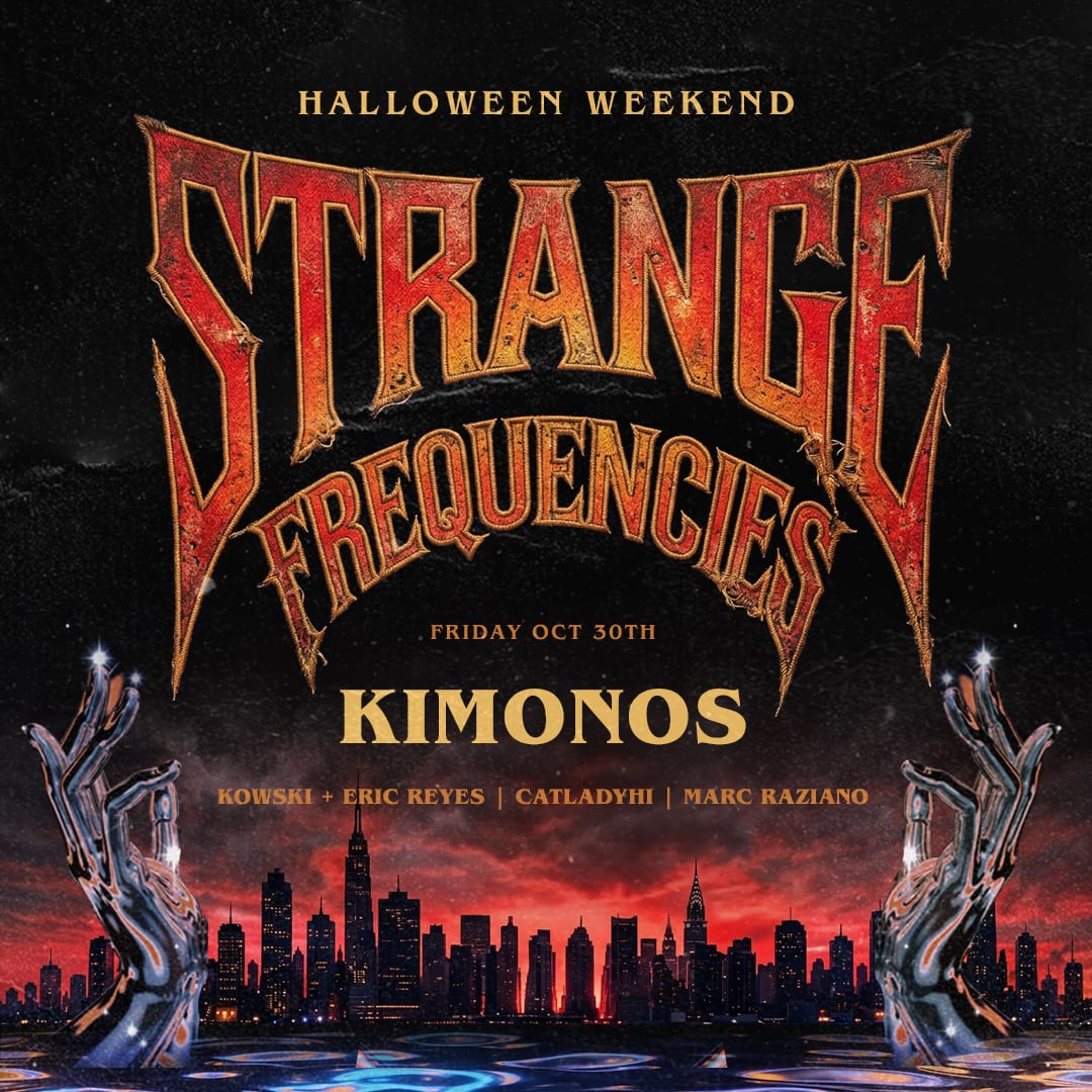 Strange Frequencies: Kimonos flyer