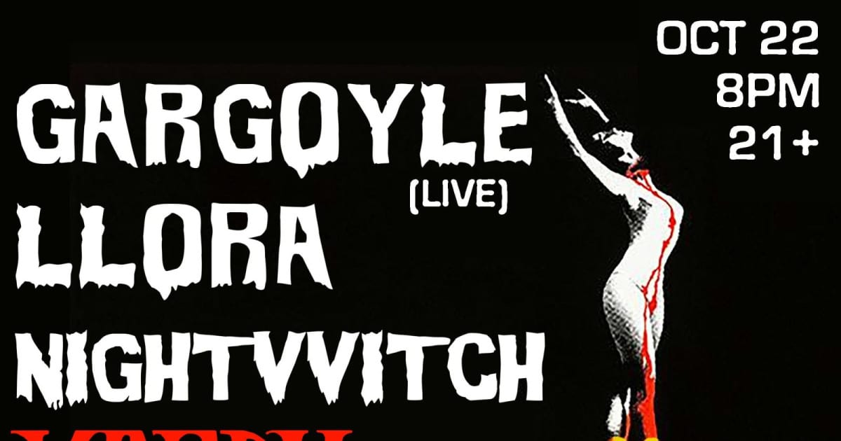 Goth SK8 Halloween ft. Gargoyle (Live), Llora, NIGHTVVITCH flyer