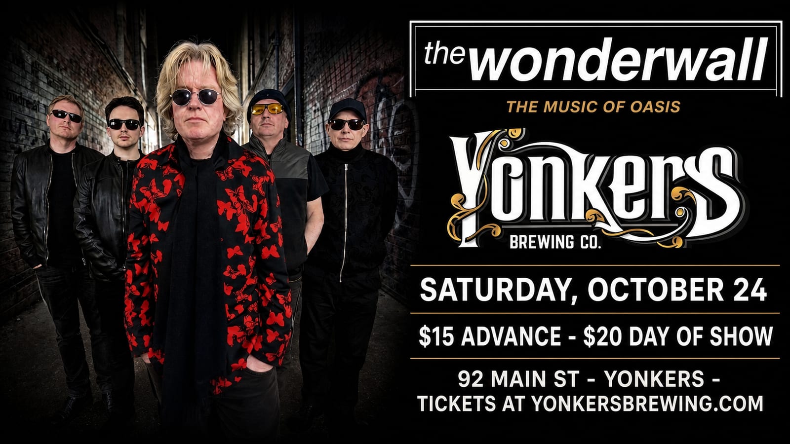 The Wonderwall: An Oasis Tribute flyer