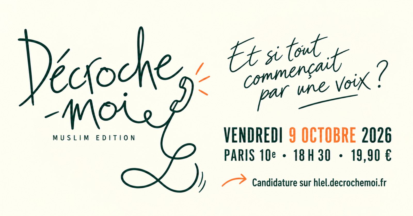 Décroche-moi · Muslim Edition — une voix avant un visage