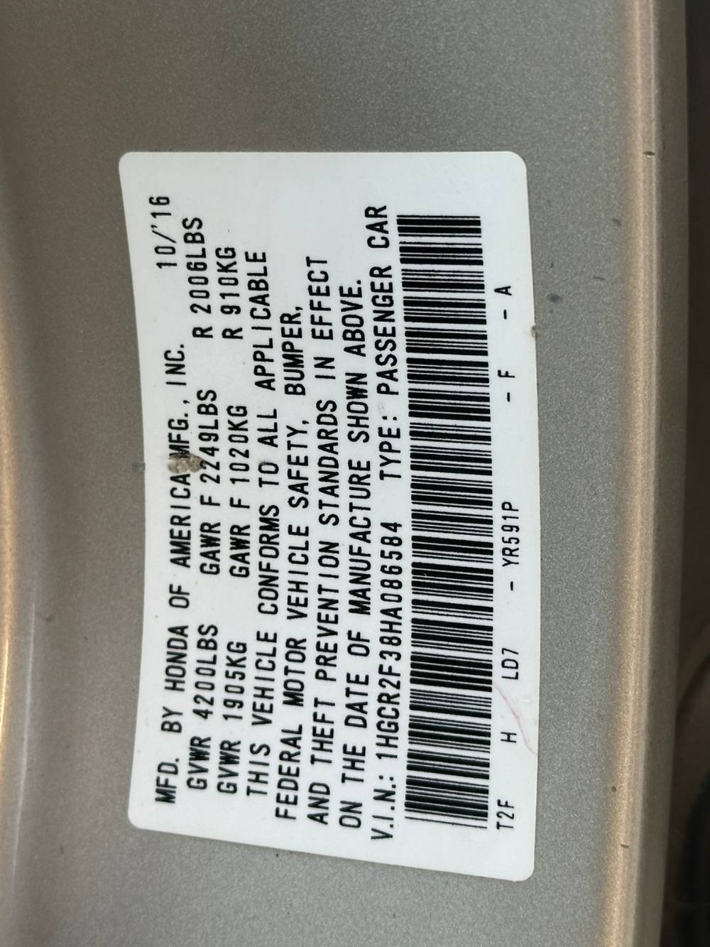 Honda Accord photo 5
