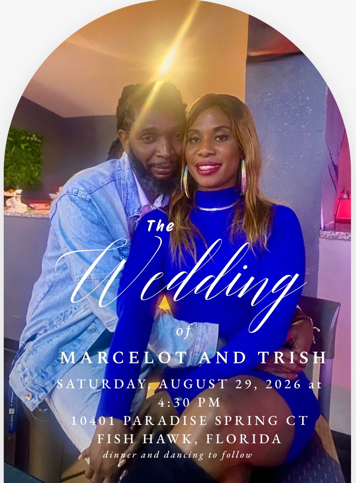 Marcelot and Trish Wedding