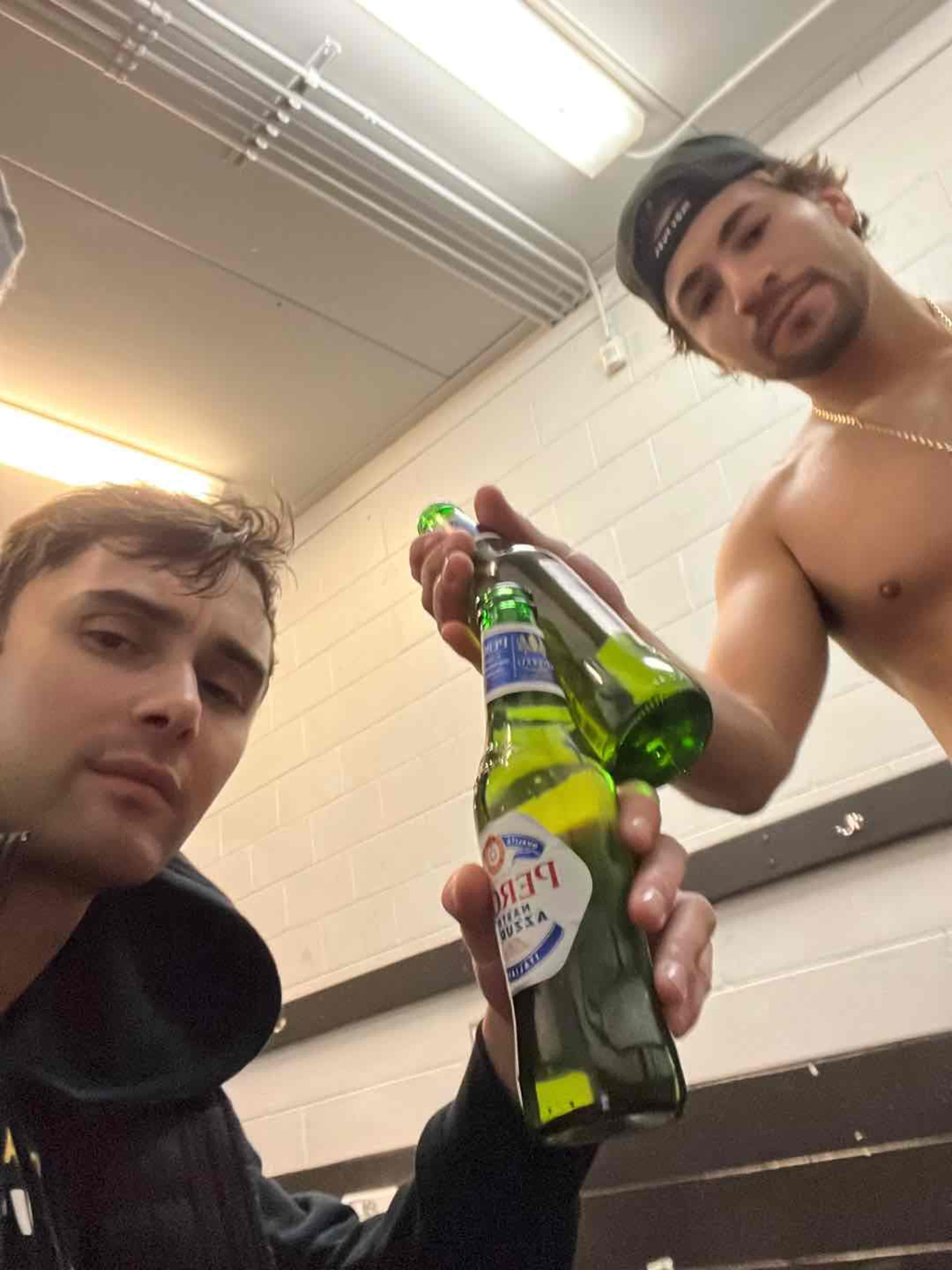 Locker room beers @jeanersjuice 