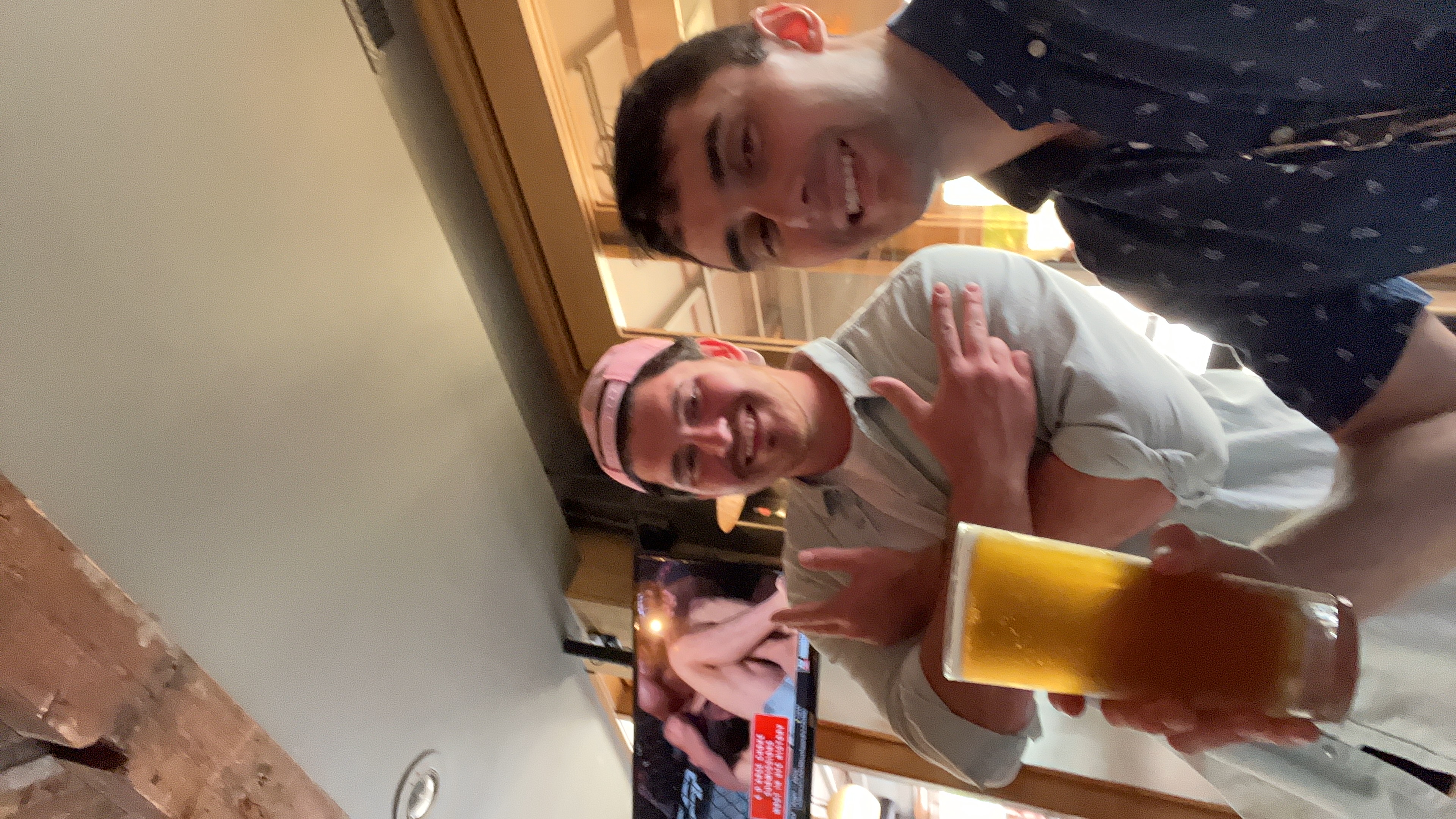 Midday drinks all smiles