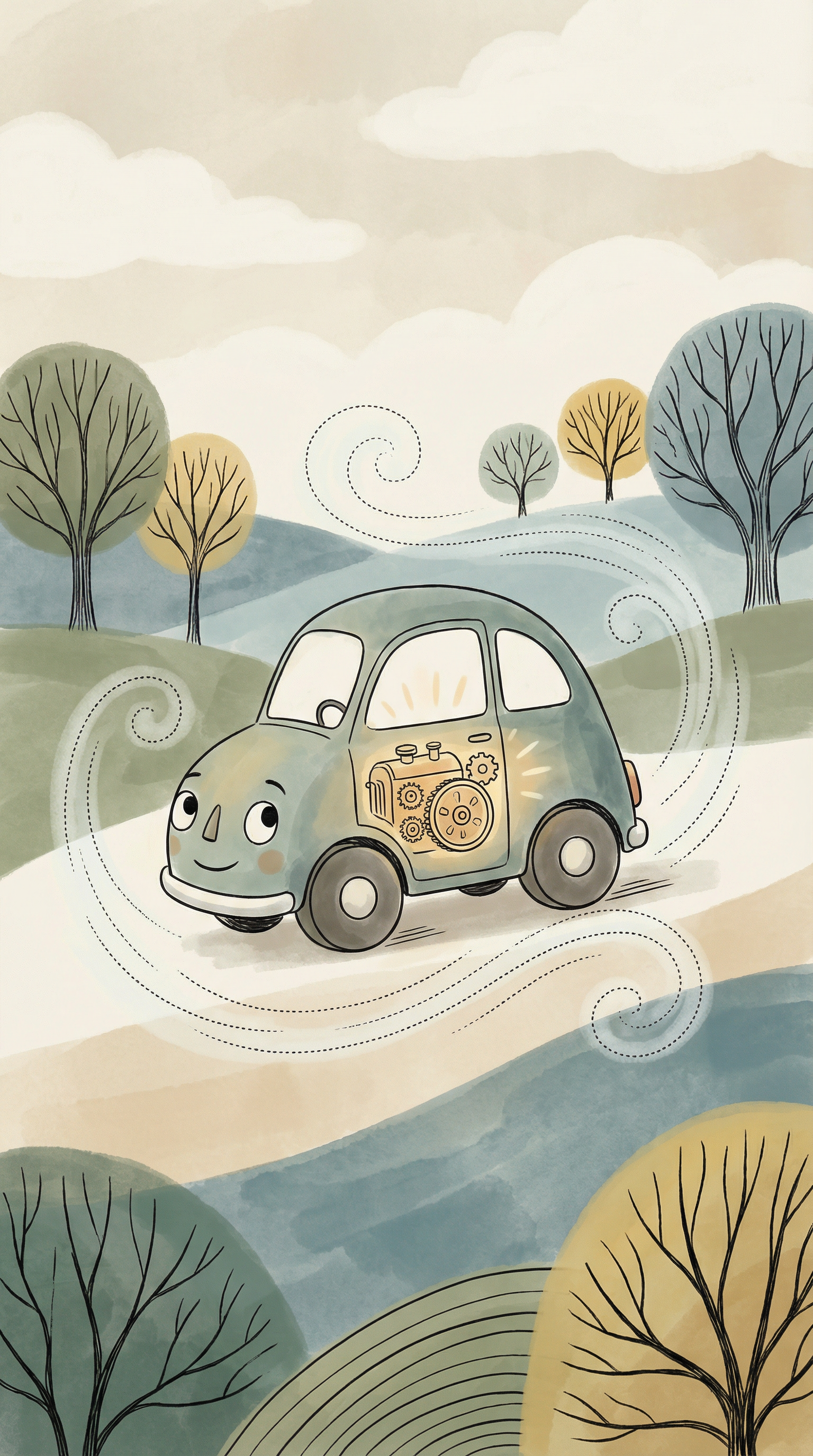 How do cars keep moving when they go fast?