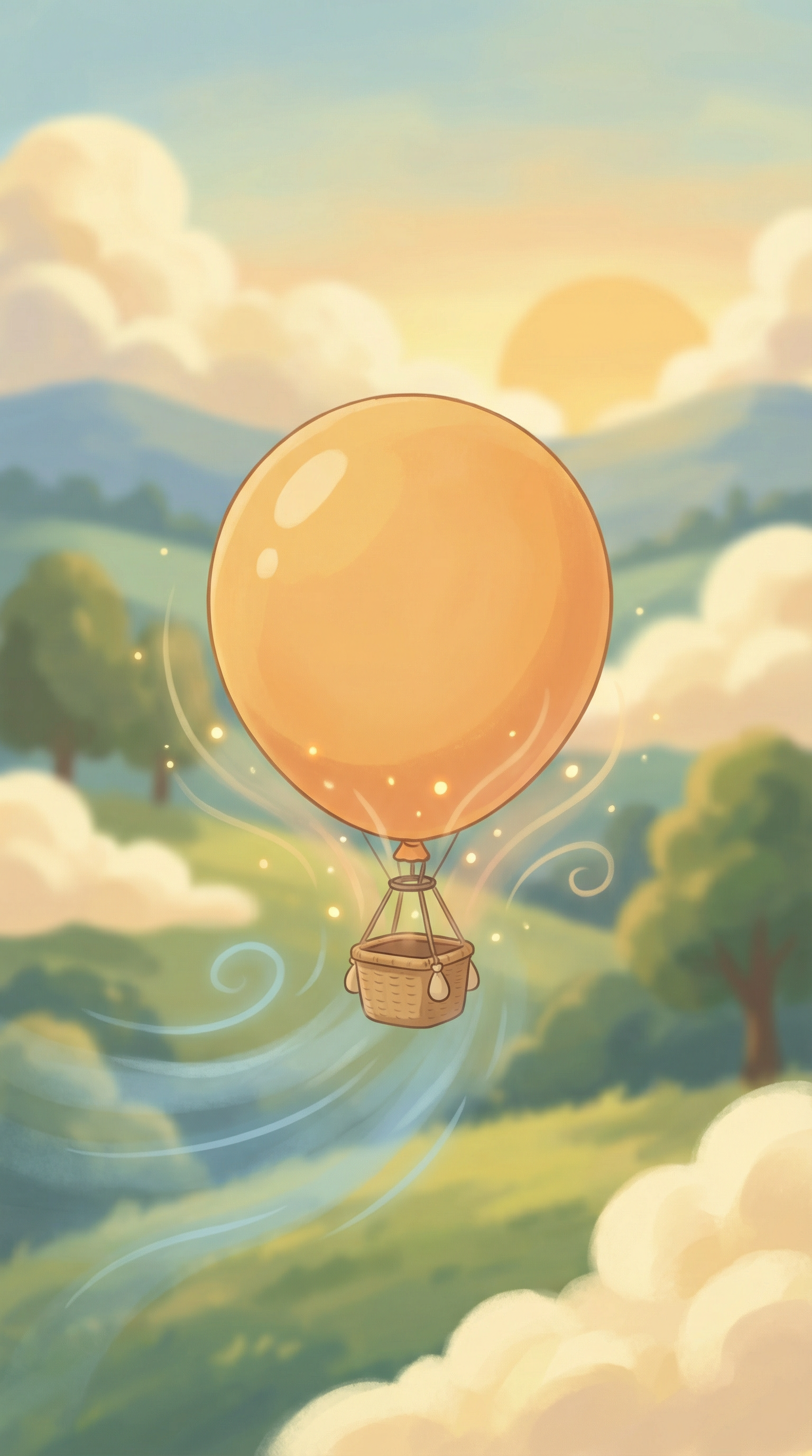 How does a balloon float in the air?