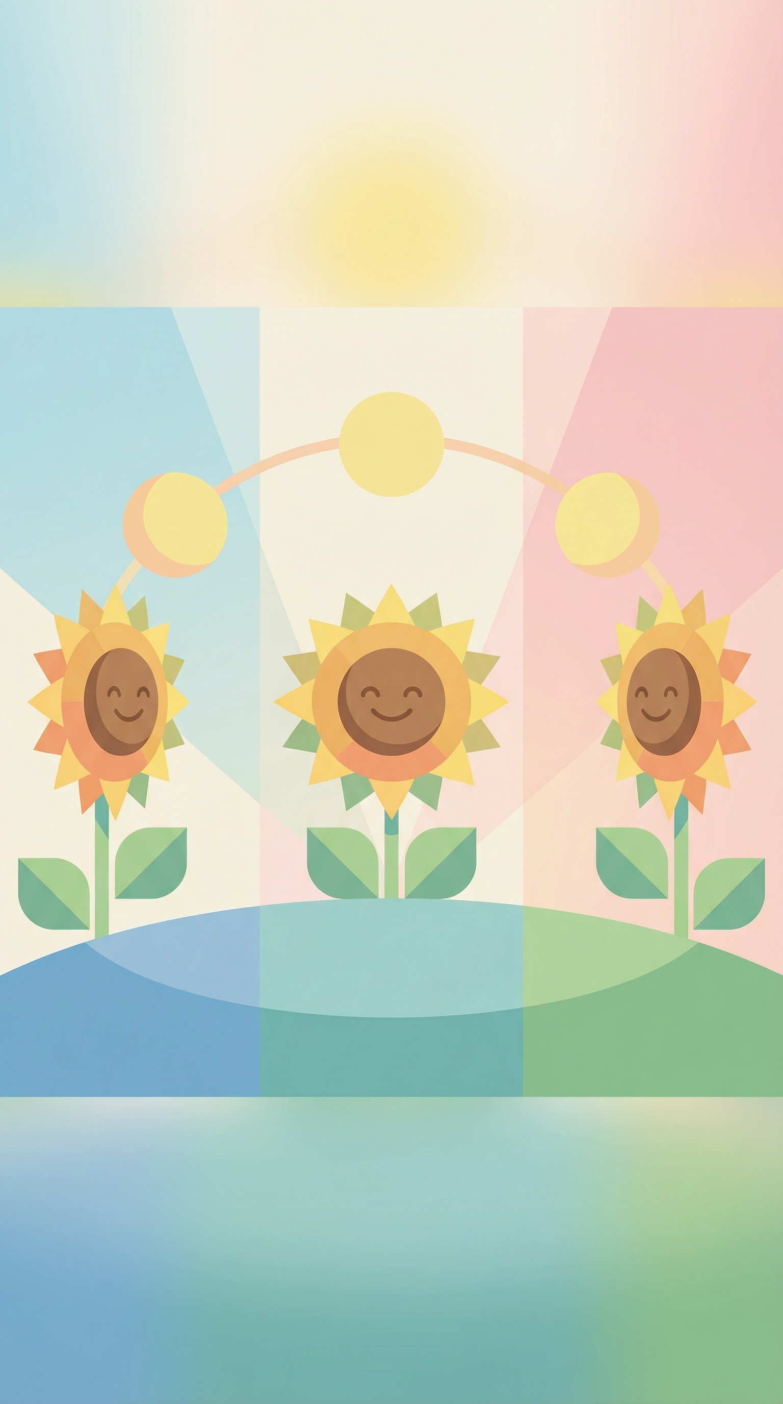 How does a sunflower follow the sun across the sky?