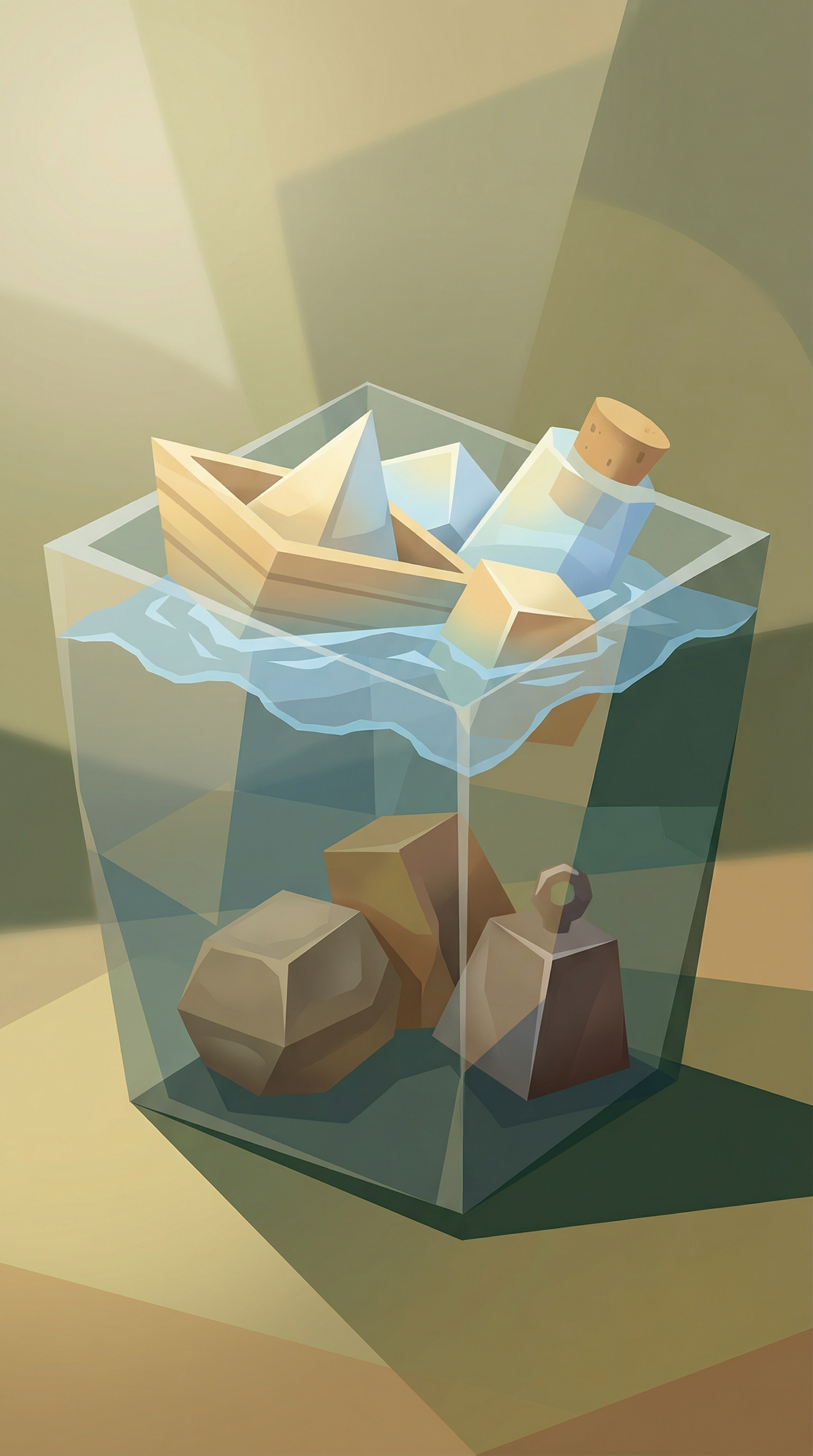 Why do some materials sink while others float?