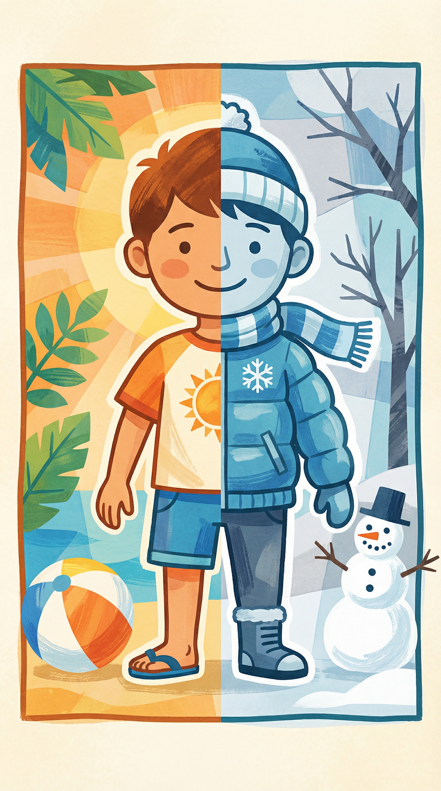 Why do we wear different clothes in the summer and winter?
