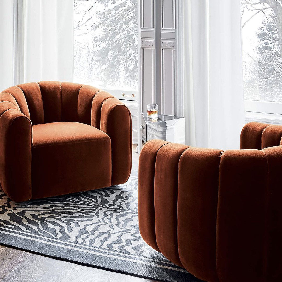 Fitz Swivel Chair by Andrea Sanguineti
