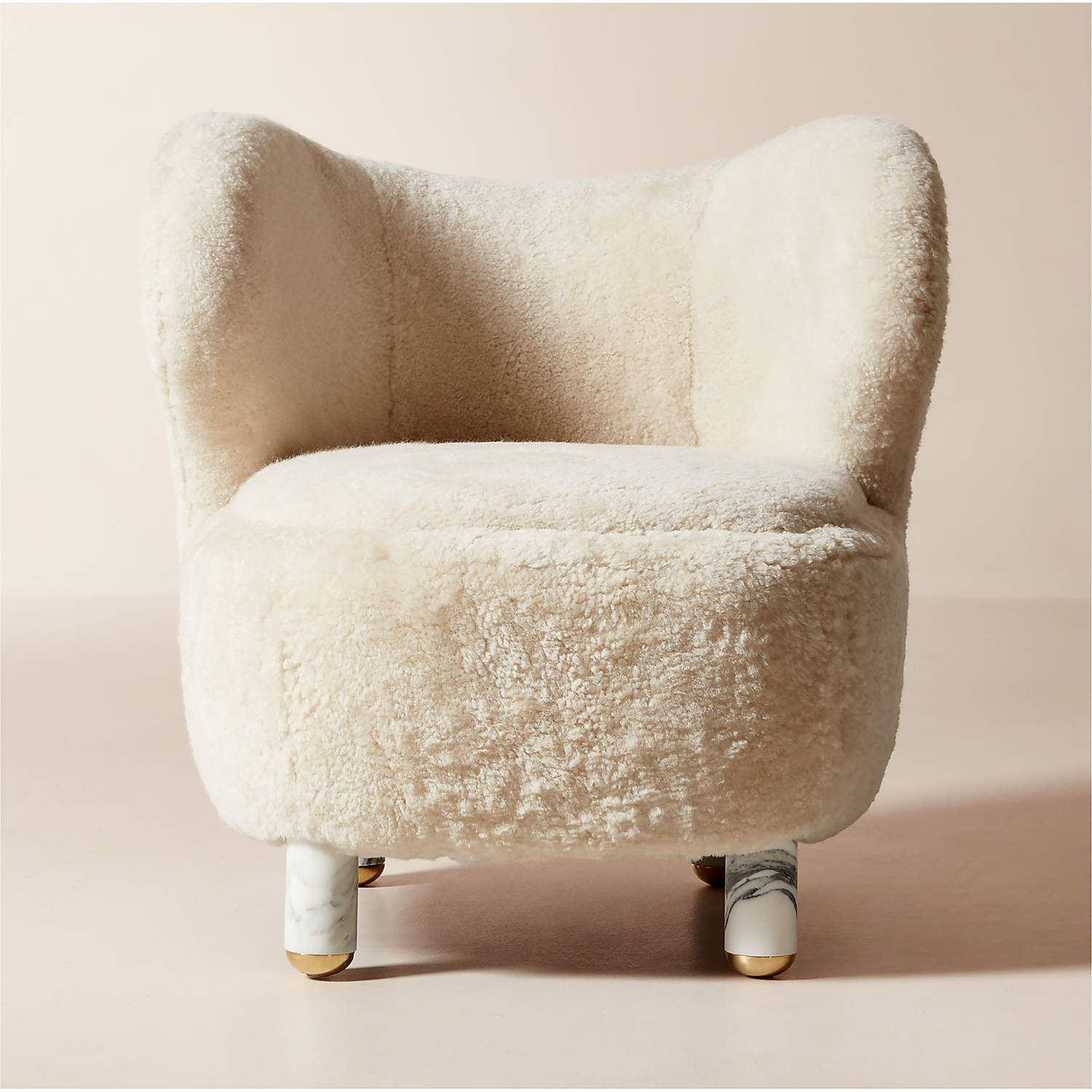 Nadine Shearling Chair by Andrea Sanguineti