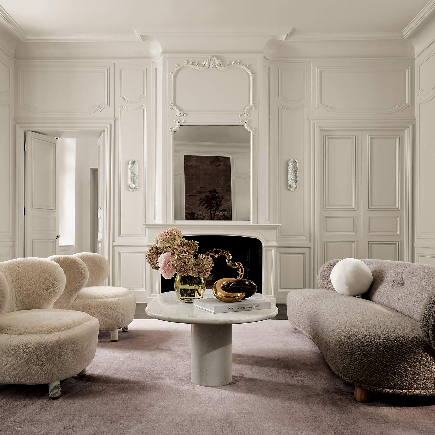 Nadine Shearling Chair by Andrea Sanguineti