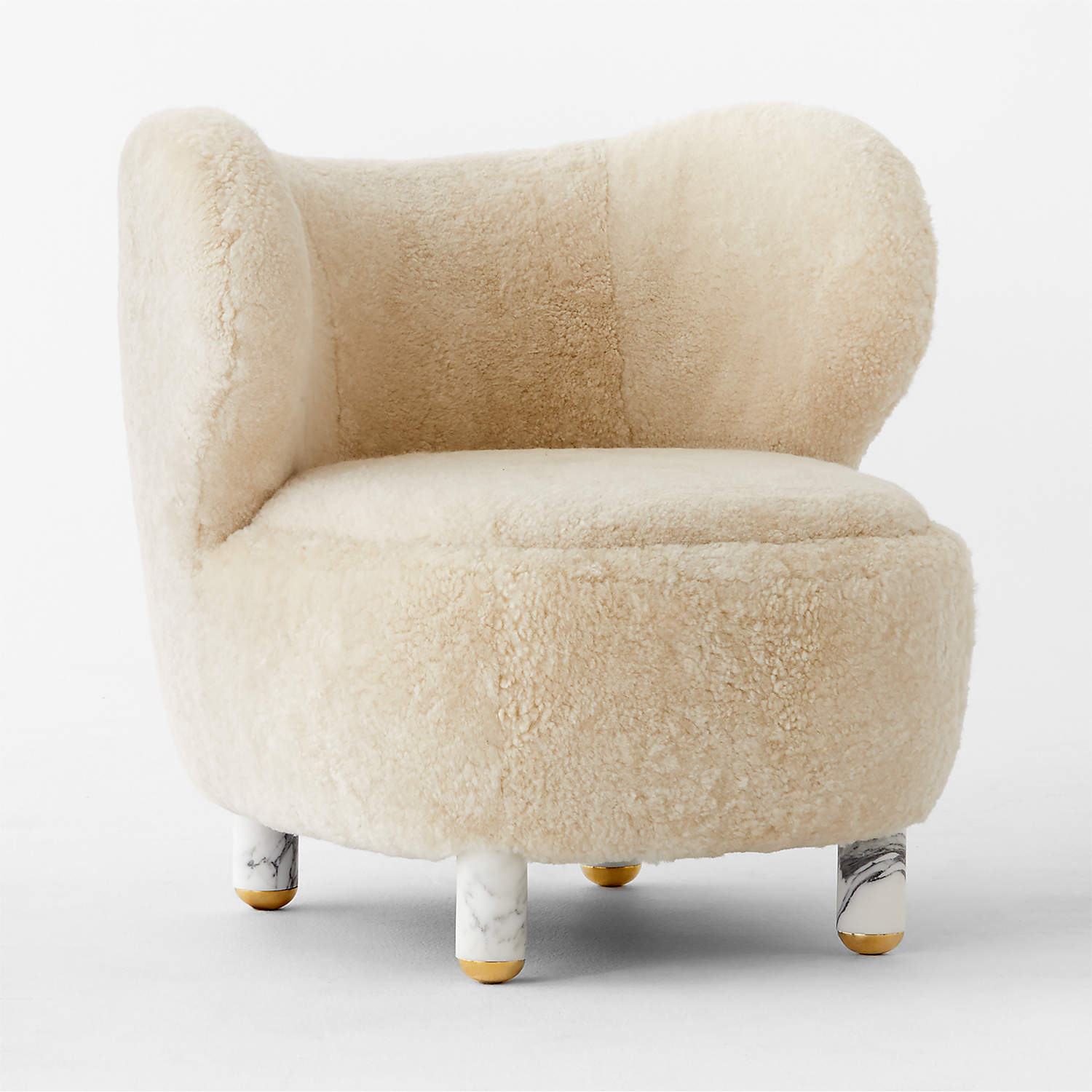 Nadine Shearling Chair by Andrea Sanguineti