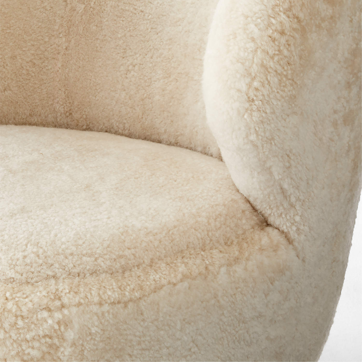 Nadine Shearling Chair by Andrea Sanguineti