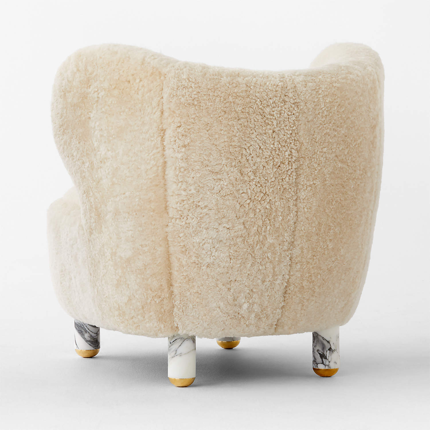 Nadine Shearling Chair by Andrea Sanguineti