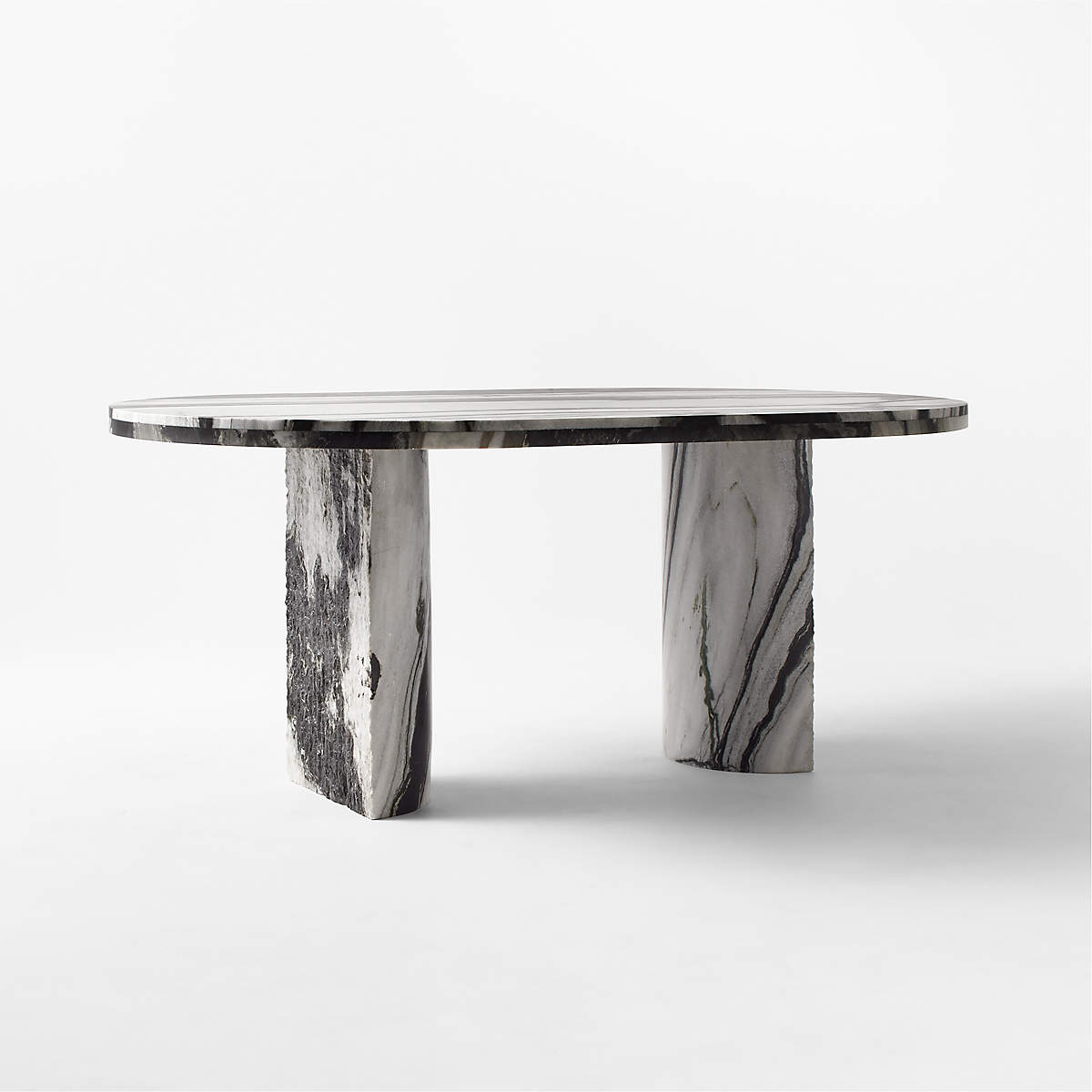 Julius Oval Marble Dining Table by Brett Beldock
