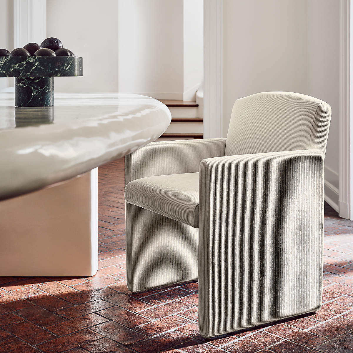 Justine Corduroy Dining Chair by Brett Beldock
