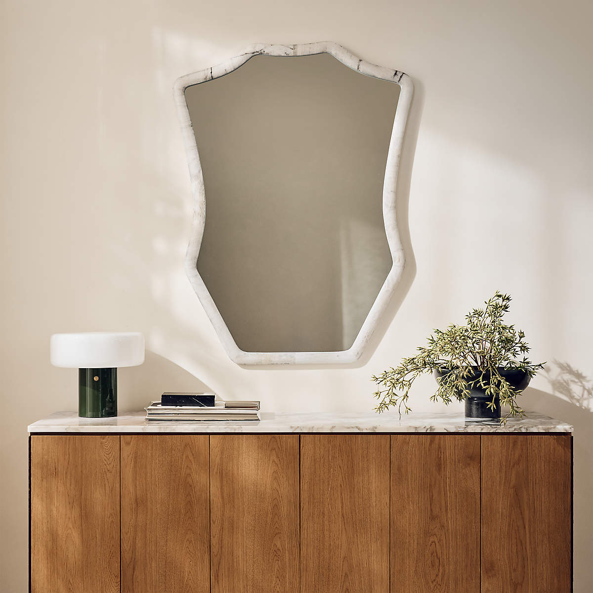 Onyx Framed Mirror by Brett Beldock