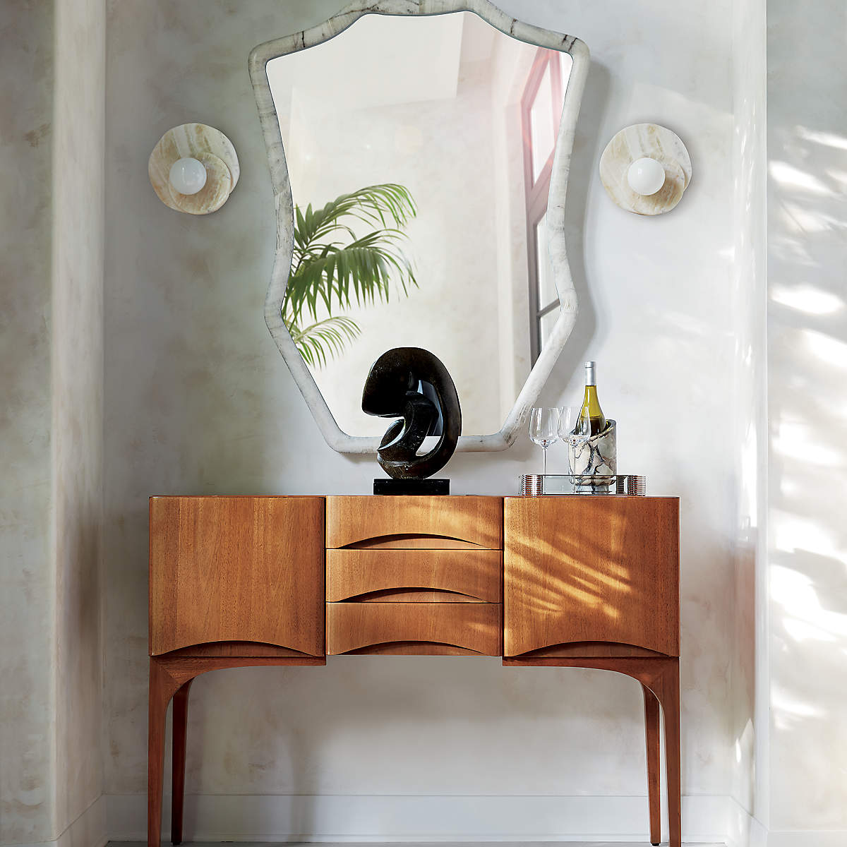 Onyx Framed Mirror by Brett Beldock