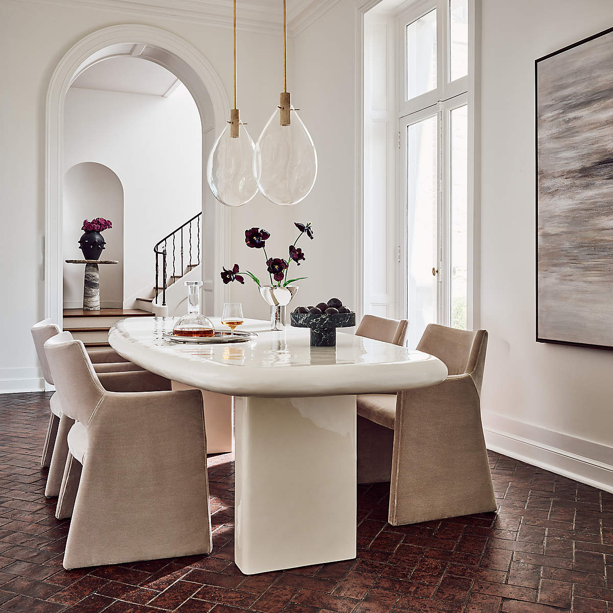 Amalie Concrete Dining Table by Caleb Zipperer
