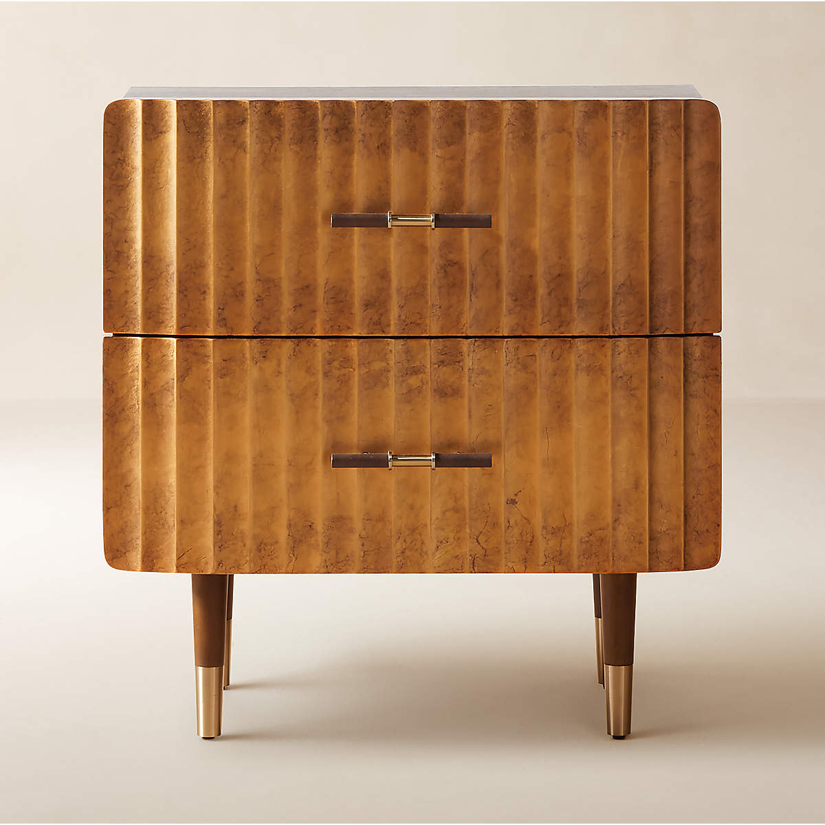 Leaf Gold Nightstand by Caleb Zipperer