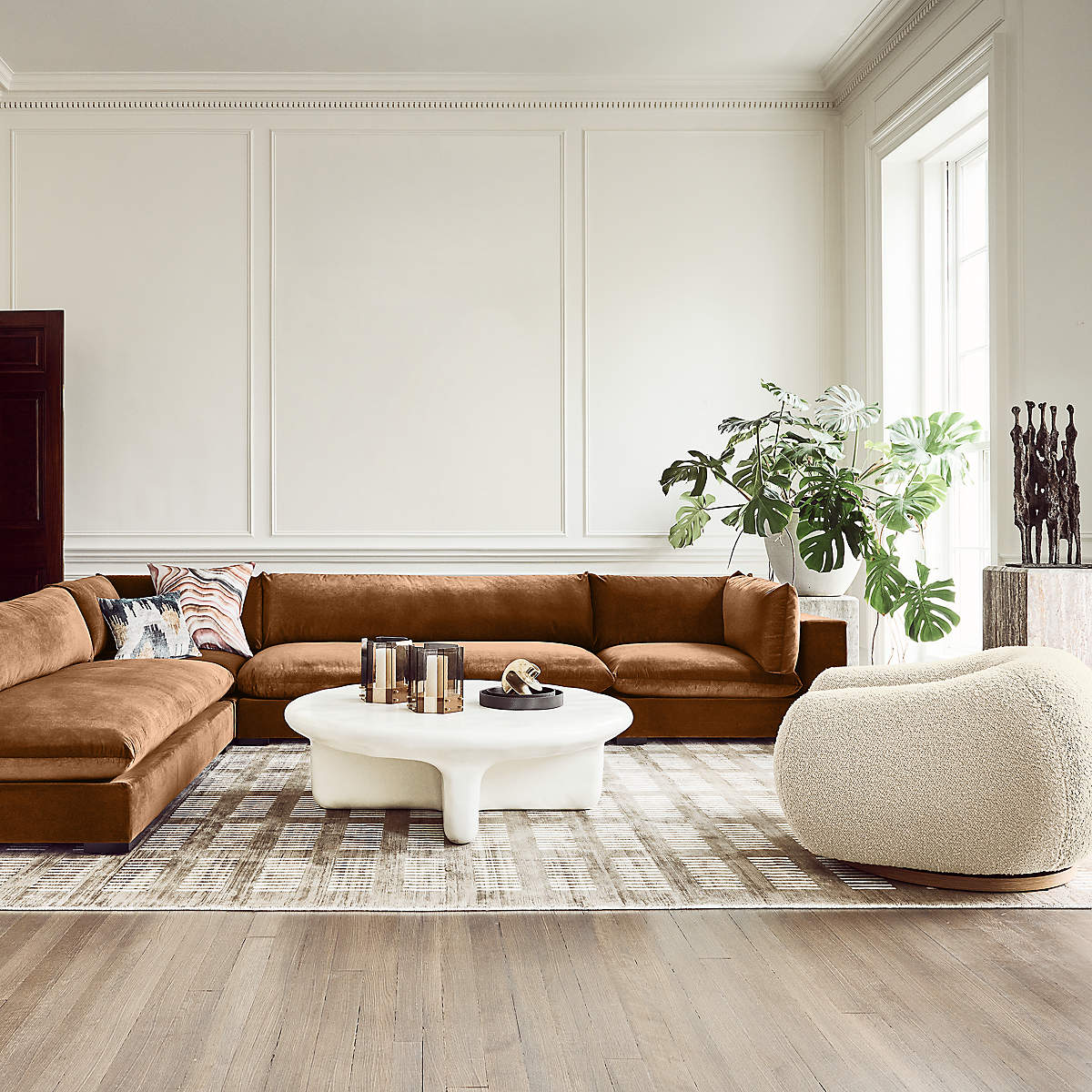 Bodene Cream Coffee Table by Ceci Thomspon