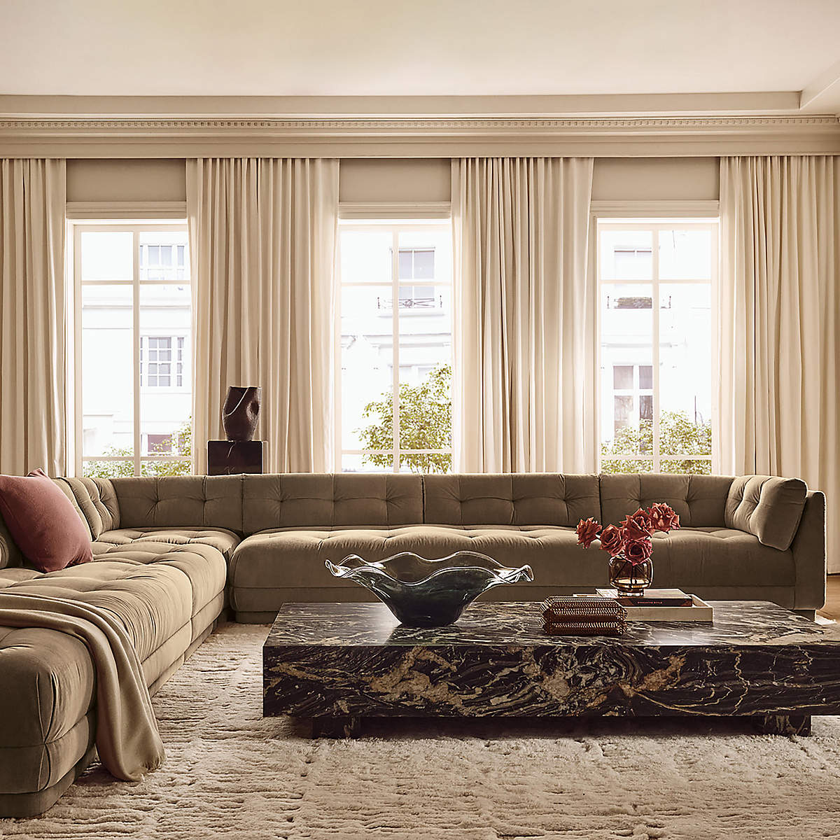 Enyo Marble Coffee Table by Ceci Thomspon