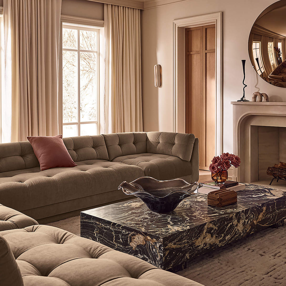 Enyo Marble Coffee Table by Ceci Thomspon