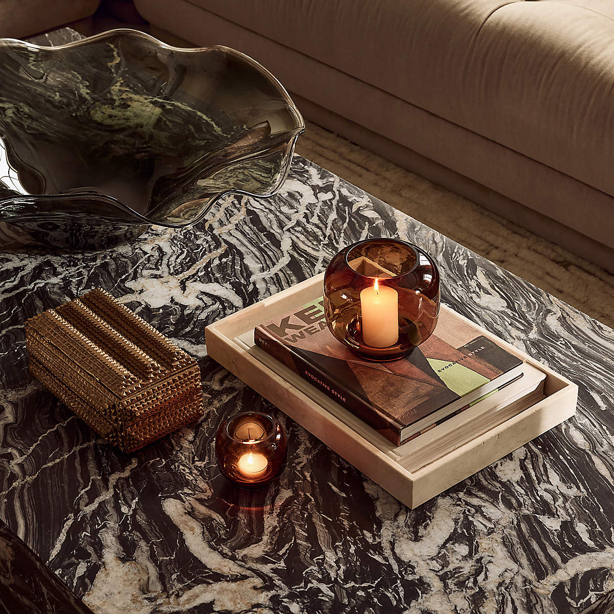 Enyo Marble Coffee Table by Ceci Thomspon