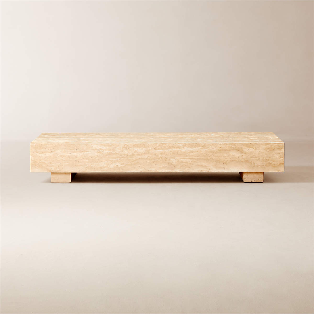Enyo Travertine Coffee Table by Ceci Thomspon