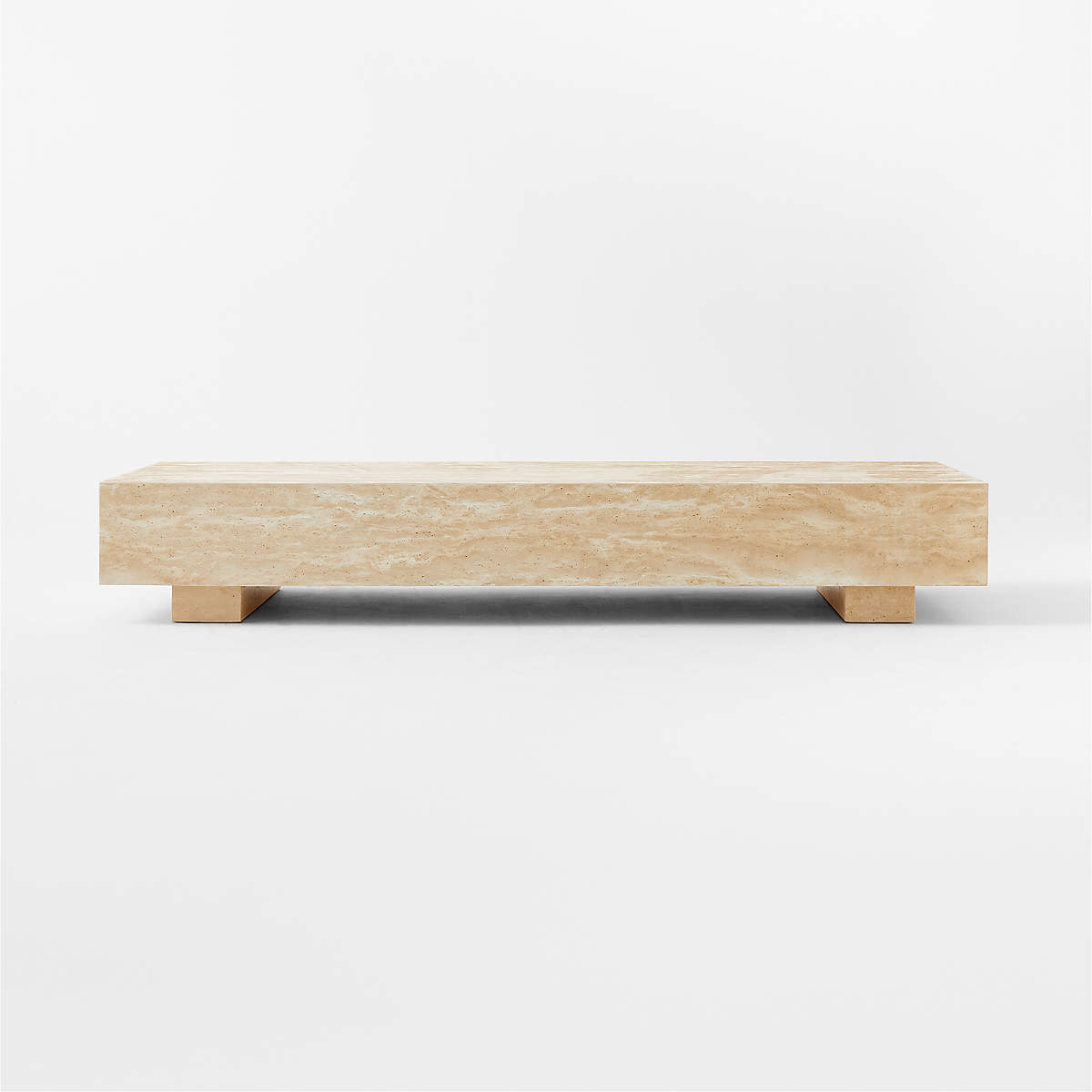 Enyo Travertine Coffee Table by Ceci Thomspon
