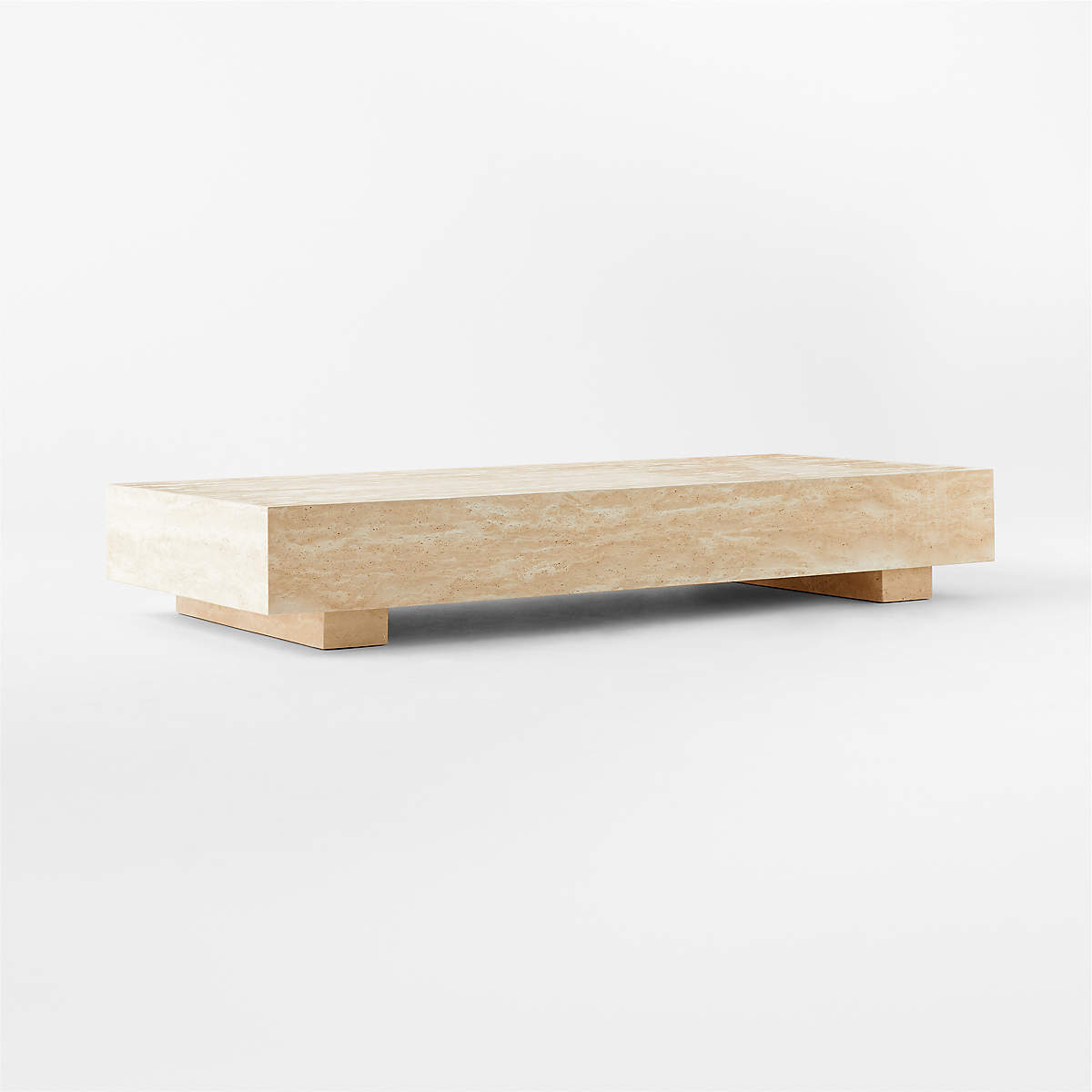 Enyo Travertine Coffee Table by Ceci Thomspon