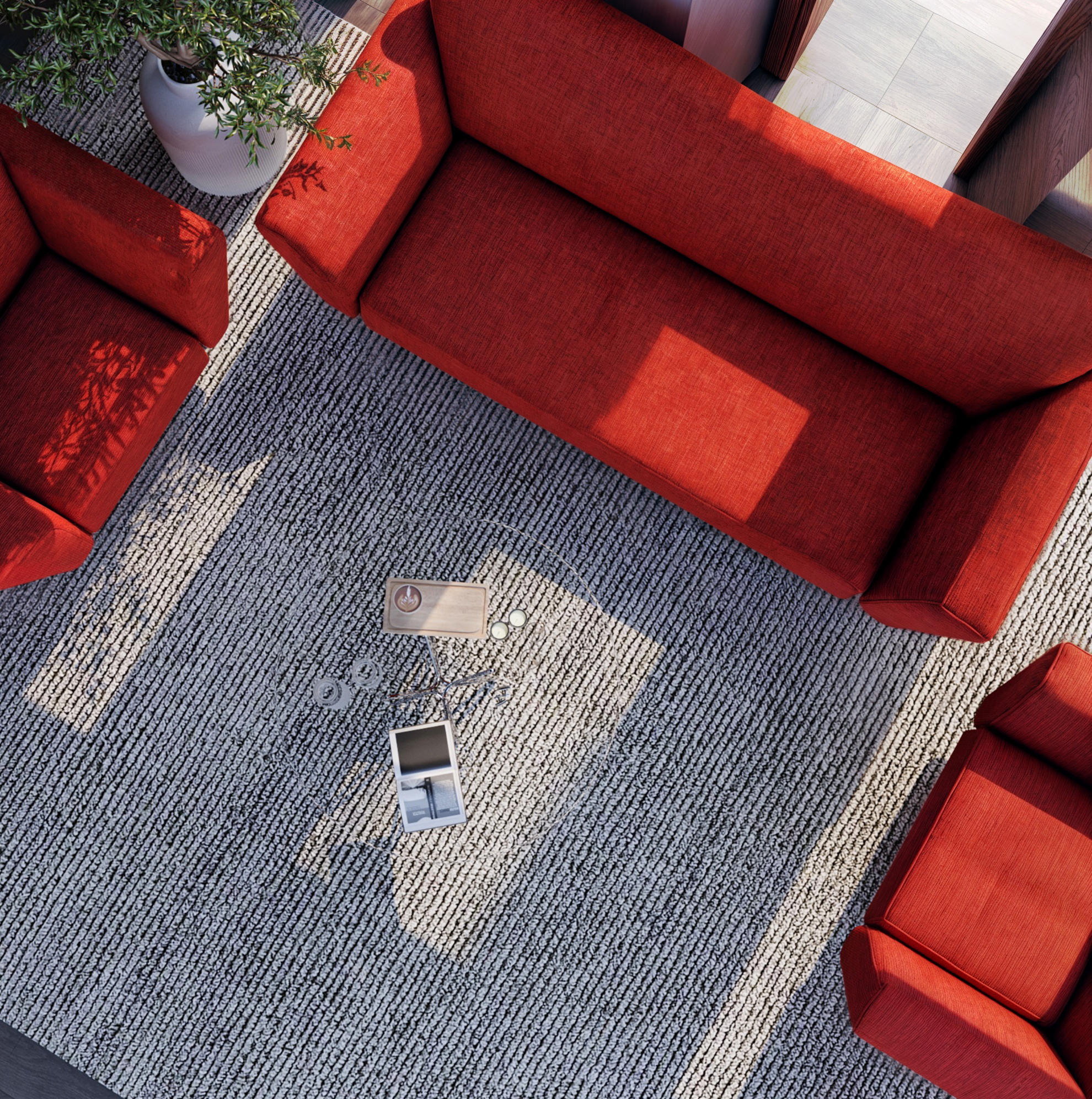 Ari butterfly Ottoman by Dustin Rawls