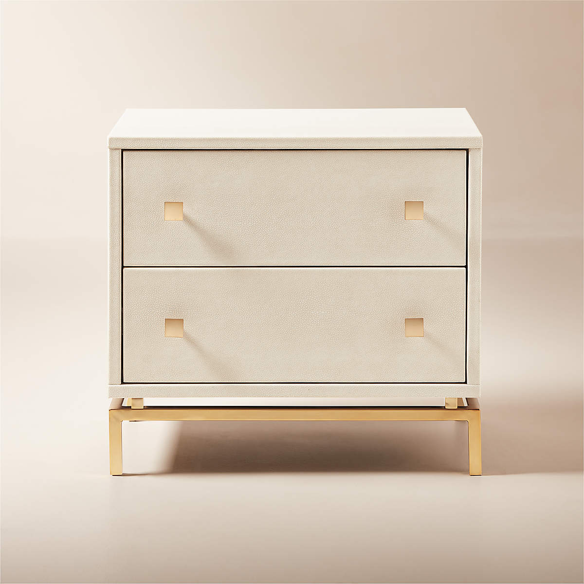 Shagreen Ivory Nightstand