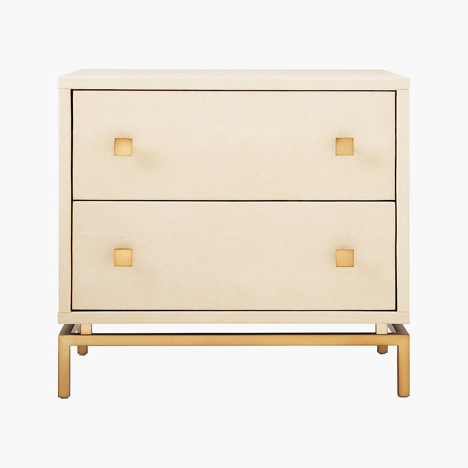 Shagreen Ivory Nightstand