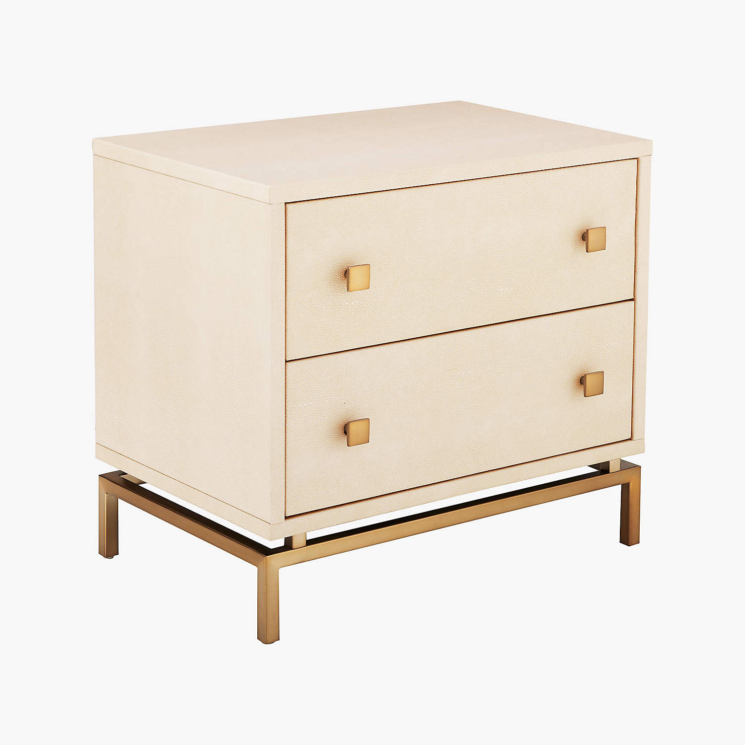 Shagreen Ivory Nightstand
